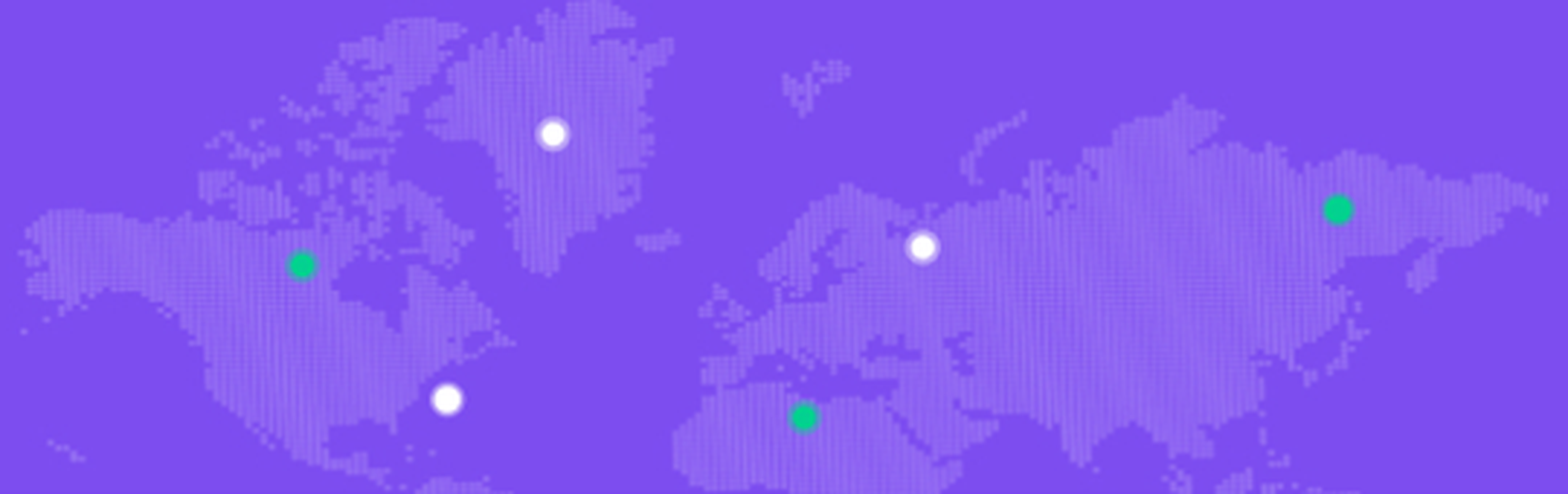 World map with office locations